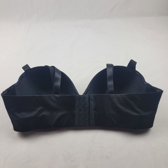 Cacique black adjustable strap / strapless / multi way lightly padded bra 40DDD - Picture 8 of 11